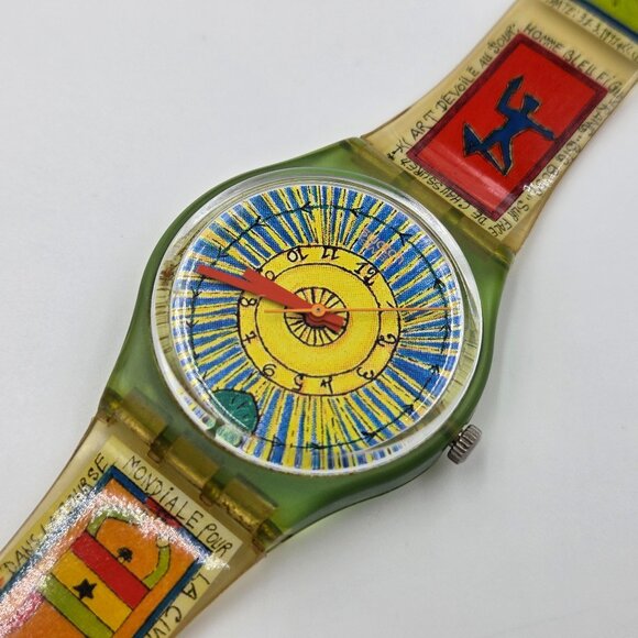 Swatch GK209 “Ghana” Vintage 1994 Limited Edition Swiss Made - Picture 1 of 17